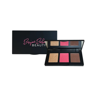 Bonjour Babe Beauty Pro Cheek Palette Pop | 3-in-1 Contour, Blush & Highlighter Palette