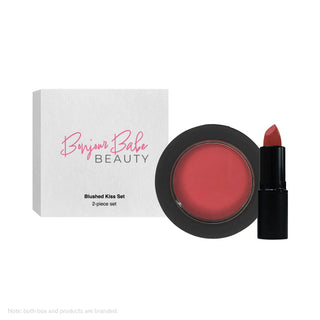 Bonjour Babe Beauty Blushed Kiss Set | Mauve Lipstick & Blush Duo