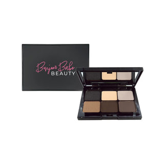 Bonjour Babe Beauty Eyeshadow Palette - Dark Storm | 6 High Pigmented Shades for Everyday Glam