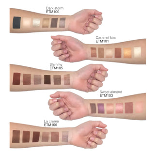 Bonjour Babe Beauty Eyeshadow Palette - La Creme | 6 High Pigmented Shades for Everyday Glam