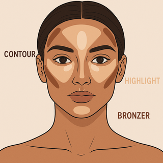 Ultimate Contour Kit - Natural Glow | 8-Shade Cream & Matte Contour and Highlight Palette Bonjour Babe Beauty